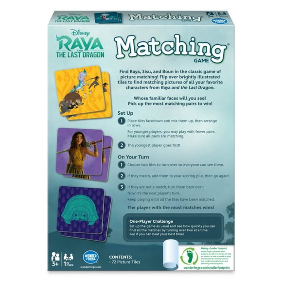 Raya & The Last Dragon Matching Game NWT - Picture 14 of 14